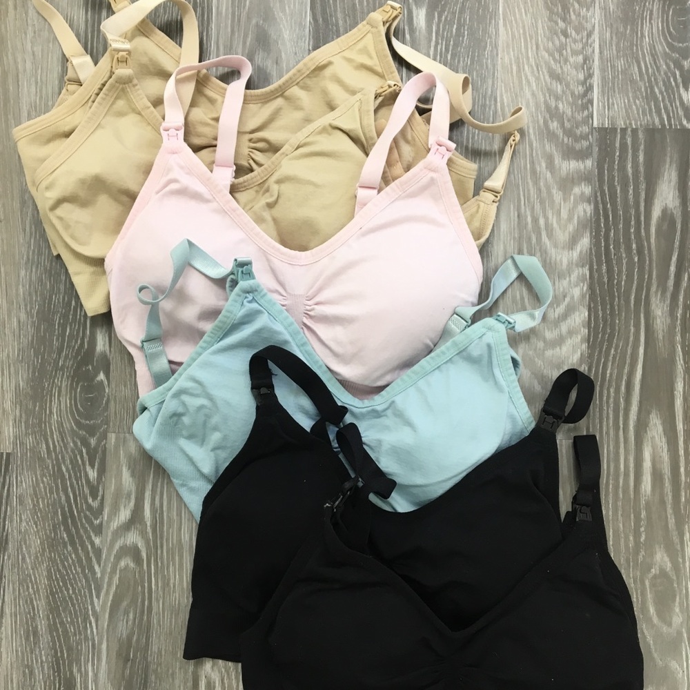 Lot of 6 nursing bras